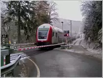 The RB 3339 Wiltz - Luxembourg City is running through Kautenbach on December 25th, 2007.