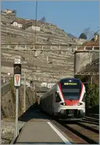 A Flirt to Villeneuve is leaving Rivaz.
01.03.2012 