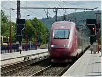 The PBKA Thalys 4344 is running through the station of Pepinster on July 12th, 2008.
