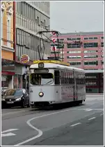 Tram N� 72 is running through the Salurner-Stra�e in Innsbruck on March 8th, 2008.