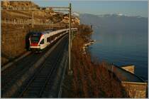 By the last evening sunshine is running a Flirt on the lake site to Villeneuve. 
01.02.2012
