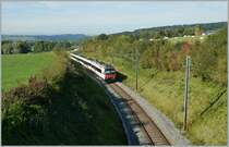 Local train to Payerne by Palzieux. 
05.10.2012