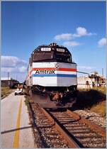 The Amtrak F 40 390 in Winterhaven (FL). 
November 1991