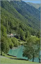A SBB/ zb  De 110 with a Br�nig-Fast train Service from Luzern on the way to Interlaken Ost between Ebligen and Oberried. 
27.08.2012