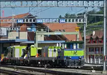 A BLS maintenance train taken in Spiez on May 25th, 2012.