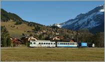 ASD local train to Aigle is leaving Les Diablerets.
20.11.2012