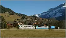 ASD local train to Aigle is leaving Les Diablerets.
20.11.2012