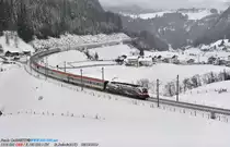 In 08/12/2012 transits in the beautiful scenery of Winter St. Jodock (AUT) 88 EC----Verona P.N./MONACOHbf captained by 1216.020 OBB/e. 190.020 I-TN