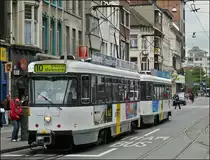 Tram N� 7077 pictured in the Gemeentestraat in Antwerp on September 13th, 2008.