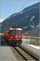 RhB Ge 4/4 II N 613 in Rabius Surrein.
15.03.2013