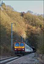 . Z 2000 double unit is running through Michelau on February 21st, 2013.