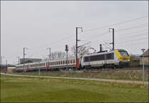 . The IR 119 Liers - Luxembourg City is running between Mersch and Lintgen on April 8th, 2013.