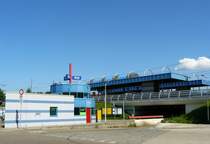 First station after leaving Leiden Centraal in the direction of Den Haag is Leiden De Vink 04-07-2009.
