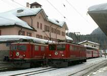 Ge 4/4 and Ge 6/6 II in Samedan.
02.03.2009