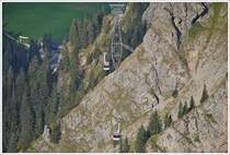 . The LSBR (Srenberg Schnenboden – Brienzer Rothorn) cableway pictured on September 27th, 2013.