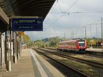 While I was waiting for IRE from Nuremberg I could photography 612 558 in Hof main station. Oktober 12th 2013.