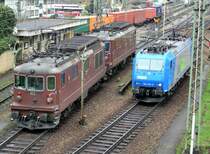 Two BLS RE 474 and an BLS Re 185 in Weil am Rhein.
12.04.2006
