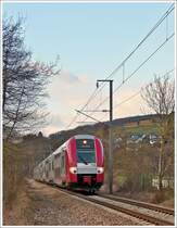 . Z 2200 double unit is running through Michelau on February 21st, 2013.