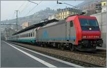SBB /CIS SBB Re 484 017 in Montreux. 
19.03.2006