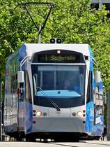 . Saarbahn Tram N 1010 photographed near the main station in Saarbrcken on May 29th, 2011.