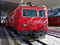 . MGB HGe 4/4 106 taken in Disentis Must�r on December 26th, 2009.