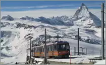 A GGB will be shortly arriving at the Summit Station Gornergrat. 
27.02.2014