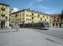 The new NICE-Tram on the Garibali Place.
22.04.2009