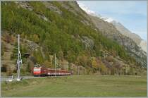 A MGB local Train by Täsch. 
19.10.2012