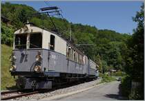 The LLB ABFe 2/4 N° 10 is approching Blonay. 
09.06.2014