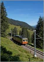 BLM local train between Grütschalp and Winteregg. 28.08.2014
