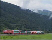 The  Glacier Express  near Oberwald.
16.08.2014 