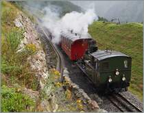 The DFB HG 2/4  Weisshorn  near Oberwald. 
16.08.2014