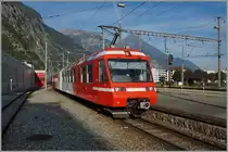 TMR (M-C) BDeh 4/8 21 (SNCF Z800 UIC N° 90 85 838 0821-1 CH-TMRSA) in Martigny. 
03.10.2014