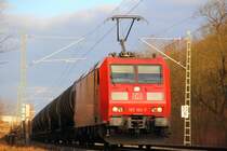 185 180-7 DB Schenker near Michelau 28/02/2014.