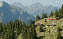 A SPB train between Breitlauen and the Schynige Platte Station. 10.09.2012