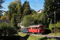 The RhB ABe 4/4 N° by the B-C near Blonay
19.10.2014