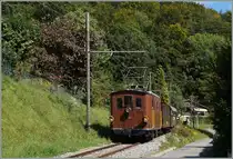 BOB HGe 3/3 29 near Blonay. 13.09.2014