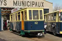 . The trailer N� 112 (formerly motor coach N� 12) photographed in the Tramway and Bus Museum of the City of Luxembourg in Hollerich on April 27th, 2008.