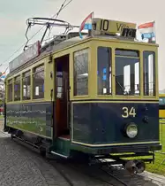 . The motor coach N� 34, built 1931, pictured in the Tramway and Bus Museum of the City of Luxembourg in Hollerich on April 27th, 2008.