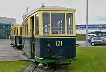 . The trailer N� 121 from 1939 taken in the Tramway and Bus Museum of the City of Luxembourg in Hollerich on September 21st, 2008.