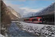 A MGB  Komet  by his stop in the Täsach Station.
28.01.2015