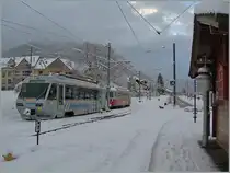 CEV Beh 2/4 72 in Blonay. 
01.02.2015