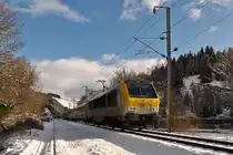 . 3009 is heading the IC 115 Luxembourg City - Liers between Maulusm�hle and Sassel on February 4th, 2015.