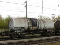 Zaes tankcar with number 33 43 7879 049-0 owned by GYSEV from Hungary. Emmerich, Germany 18-04-2015.