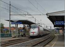 A Freccia Bianca from Roma to Milano over Pisa in Orbetello Monte Argentario.
27.04.2015