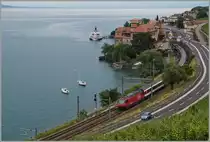 a Steamer and  a train by Rivaz. 
14.06.2015