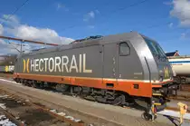 Hector Rail EG 241.008 - on the border station in Padborg.

Date: 3. March 2013.