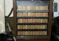 Tickets in the railway restaurant in the old station in Burg (Spreewald, Germany).
Date: 17. July 2006.