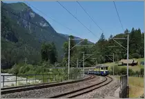 A BOB local train to Lauterbrunnen and Grindewald near Zweislütschinen.
12.07.2015