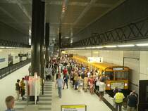 New U-Bahn-Station Hauptbahnhof for the new short line U55, 2009-08-08